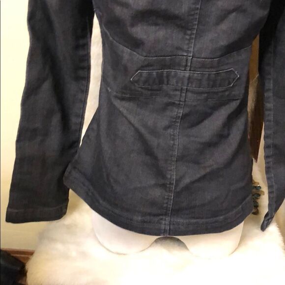 Prana full zip denim jacket XS (2038) - Picture 6 of 8